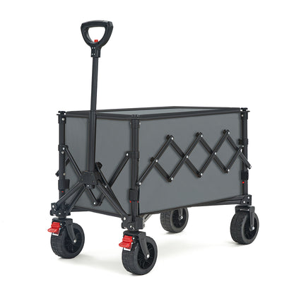 【48*27*25 inch】Multi-color foldable large capacity travel trolley, practical utility cart portable foldable travel trolley